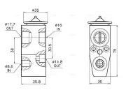 Expansionsventil, Klimaanlage AVA QUALITY COOLING OL1746