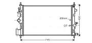 Kühler, Motorkühlung AVA QUALITY COOLING OL2468