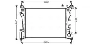 Kühler, Motorkühlung AVA QUALITY COOLING OL2574