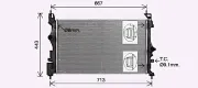 Kühler, Motorkühlung AVA QUALITY COOLING OL2700