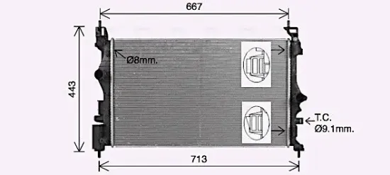 Kühler, Motorkühlung AVA QUALITY COOLING OL2700 Bild Kühler, Motorkühlung AVA QUALITY COOLING OL2700