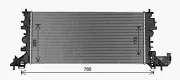 Kühler, Motorkühlung AVA QUALITY COOLING OL2703