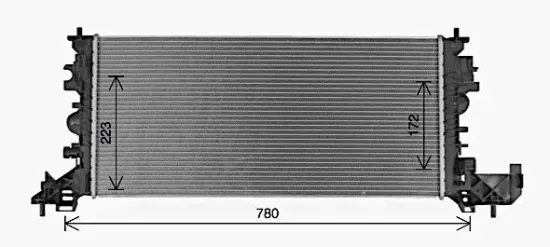 Kühler, Motorkühlung AVA QUALITY COOLING OL2703 Bild Kühler, Motorkühlung AVA QUALITY COOLING OL2703