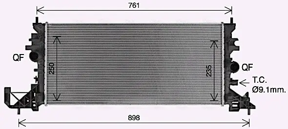 Kühler, Motorkühlung AVA Clever Choice OL2703