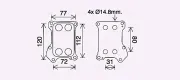 Ölkühler, Motoröl AVA QUALITY COOLING OL3688