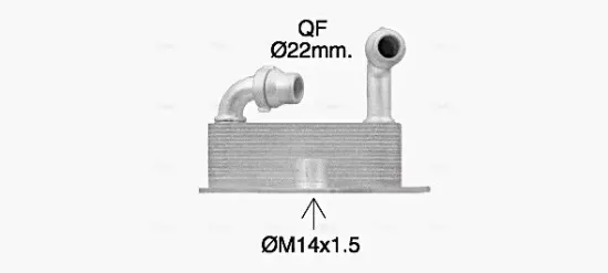 Ölkühler, Motoröl AVA QUALITY COOLING OL3705 Bild Ölkühler, Motoröl AVA QUALITY COOLING OL3705