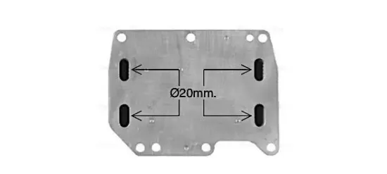 Ölkühler, Motoröl AVA QUALITY COOLING OL3710 Bild Ölkühler, Motoröl AVA QUALITY COOLING OL3710
