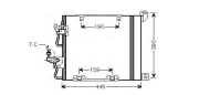 Kondensator, Klimaanlage AVA QUALITY COOLING OL5368D