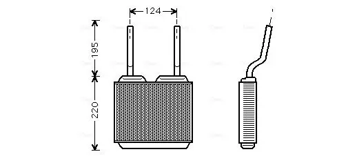 Wärmetauscher, Innenraumheizung AVA QUALITY COOLING OL6132