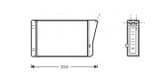 Wärmetauscher, Innenraumheizung AVA QUALITY COOLING OL6196