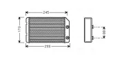 Wärmetauscher, Innenraumheizung AVA QUALITY COOLING OL6315