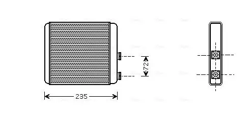 Wärmetauscher, Innenraumheizung AVA QUALITY COOLING OL6321