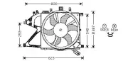 Lüfter, Motorkühlung 12 V AVA QUALITY COOLING OL7506