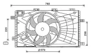 Lüfter, Motorkühlung 14 V AVA QUALITY COOLING OL7621