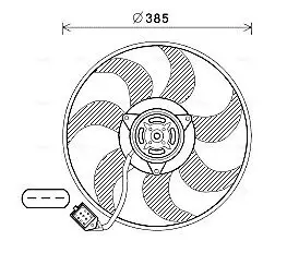 Lüfter, Motorkühlung 12 V AVA QUALITY COOLING OL7670