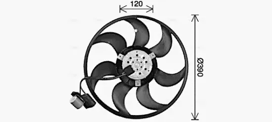 Lüfter, Motorkühlung 12 V AVA QUALITY COOLING OL7736 Bild Lüfter, Motorkühlung 12 V AVA QUALITY COOLING OL7736