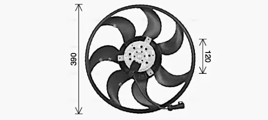 Lüfter, Motorkühlung 12 V AVA QUALITY COOLING OL7737 Bild Lüfter, Motorkühlung 12 V AVA QUALITY COOLING OL7737