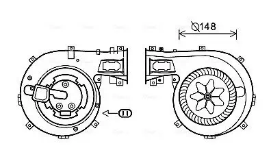 Innenraumgebläse 12 V AVA Clever Choice OL8630 Bild Innenraumgebläse 12 V AVA Clever Choice OL8630