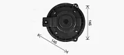 Innenraumgebläse 12 V AVA QUALITY COOLING OL8728