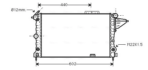 Kühler, Motorkühlung AVA QUALITY COOLING OLA2120 Bild Kühler, Motorkühlung AVA QUALITY COOLING OLA2120