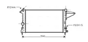 Kühler, Motorkühlung AVA QUALITY COOLING OLA2161