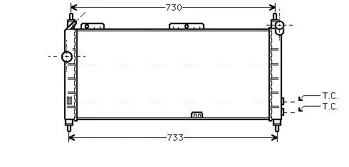 Kühler, Motorkühlung AVA QUALITY COOLING OLA2203