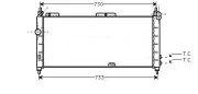 Kühler, Motorkühlung AVA QUALITY COOLING OLA2203