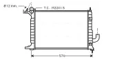 Kühler, Motorkühlung AVA QUALITY COOLING OLA2218