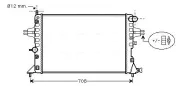 Kühler, Motorkühlung AVA QUALITY COOLING OLA2254