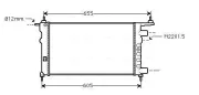 Kühler, Motorkühlung AVA QUALITY COOLING OLA2261