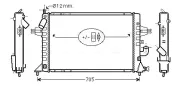 Kühler, Motorkühlung AVA QUALITY COOLING OLA2294