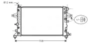 Kühler, Motorkühlung AVA QUALITY COOLING OLA2362