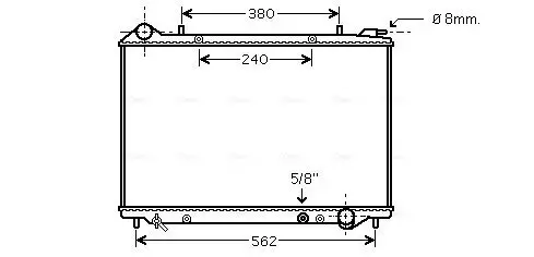 Kühler, Motorkühlung AVA QUALITY COOLING OLA2441