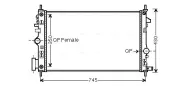 Kühler, Motorkühlung AVA QUALITY COOLING OLA2473