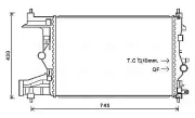 Kühler, Motorkühlung AVA QUALITY COOLING OLA2484