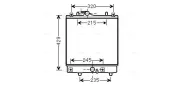 Kühler, Motorkühlung AVA QUALITY COOLING OLA2542