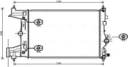 Kühler, Motorkühlung AVA QUALITY COOLING OLA2545