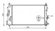 Kühler, Motorkühlung AVA QUALITY COOLING OLA2591