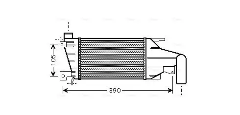 Ladeluftkühler AVA QUALITY COOLING OLA4417