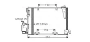 Kondensator, Klimaanlage AVA QUALITY COOLING OLA5250D