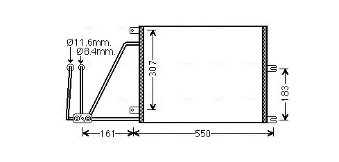 Kondensator, Klimaanlage AVA QUALITY COOLING OLA5265 Bild Kondensator, Klimaanlage AVA QUALITY COOLING OLA5265