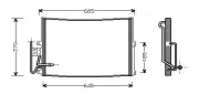 Kondensator, Klimaanlage AVA QUALITY COOLING OLA5274