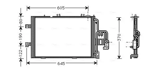 Kondensator, Klimaanlage AVA QUALITY COOLING OLA5369 Bild Kondensator, Klimaanlage AVA QUALITY COOLING OLA5369