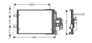 Kondensator, Klimaanlage AVA QUALITY COOLING OLA5385D