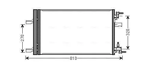 Kondensator, Klimaanlage AVA QUALITY COOLING OLA5499D Bild Kondensator, Klimaanlage AVA QUALITY COOLING OLA5499D