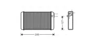 Wärmetauscher, Innenraumheizung AVA QUALITY COOLING OLA6116