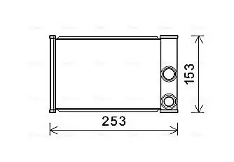 Wärmetauscher, Innenraumheizung AVA QUALITY COOLING OLA6680 Bild Wärmetauscher, Innenraumheizung AVA QUALITY COOLING OLA6680