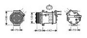 Kompressor, Klimaanlage AVA Clever Choice OLK448