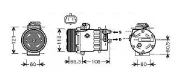 Kompressor, Klimaanlage 12 V AVA Clever Choice OLAK464