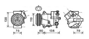 Kompressor, Klimaanlage AVA QUALITY COOLING OLAK607